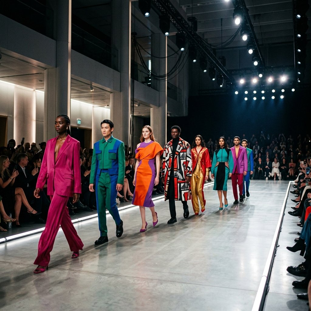 High-end fashion runway